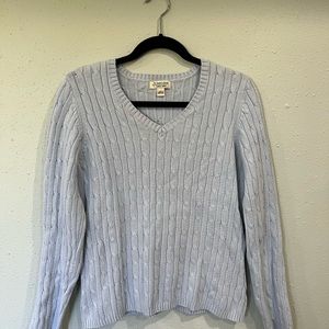 St. John’s Bay cable knit blue sweater